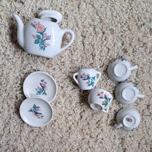 Floral Miniature Tea Set